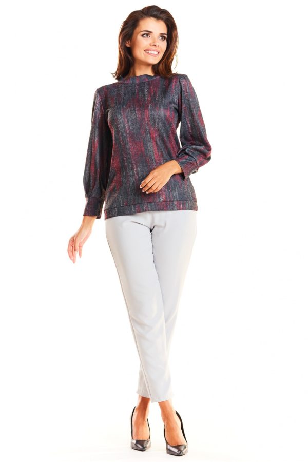 Red Blouse in Women`s Blouses, Tunics with Spandex, Polyester and Viscose