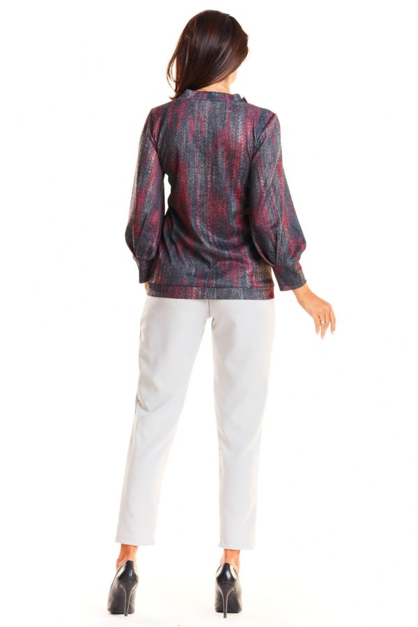 Red Blouse in Women`s Blouses, Tunics with Spandex, Polyester and Viscose