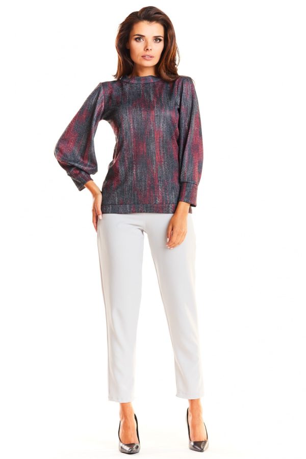 Red Blouse in Women`s Blouses, Tunics with Spandex, Polyester and Viscose