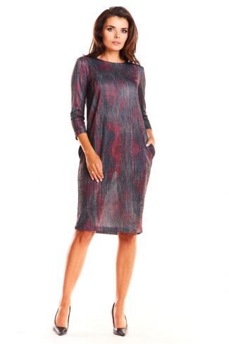Red Daydress in Day Dresses of Spandex, Polyester and Viscose