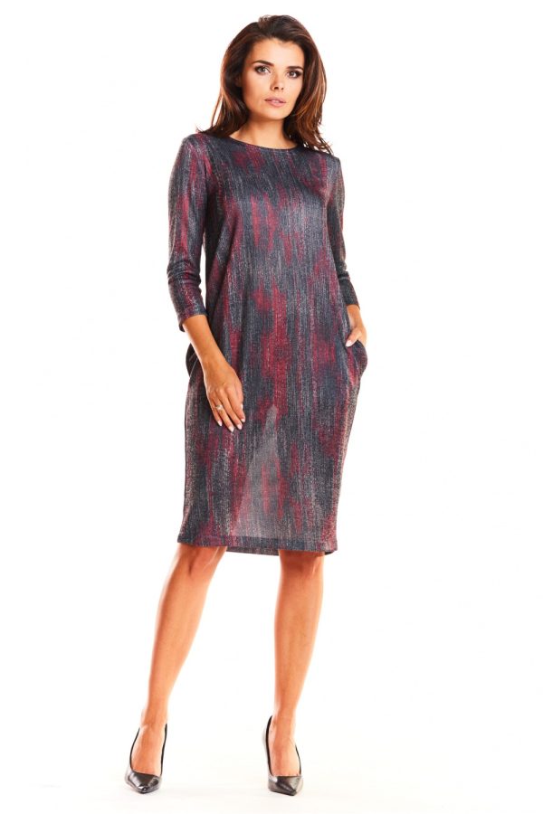 Red Daydress in Day Dresses of Spandex, Polyester and Viscose