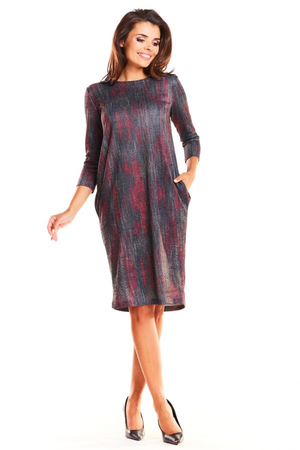 Red Daydress in Day Dresses of Spandex, Polyester and Viscose