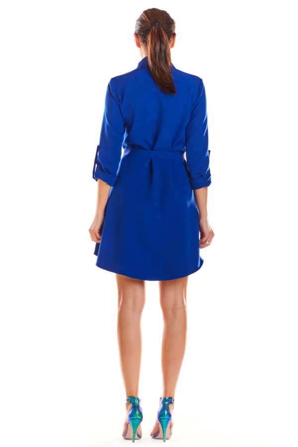 Blue Daydress in Day Dresses with Spandex and Polyester