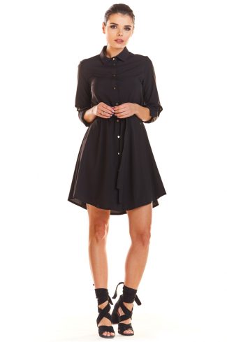 Black Daydress in Day Dresses of Spandex and Polyester
