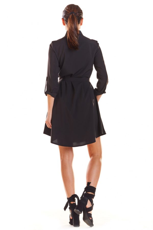 Black Daydress in Day Dresses of Spandex and Polyester