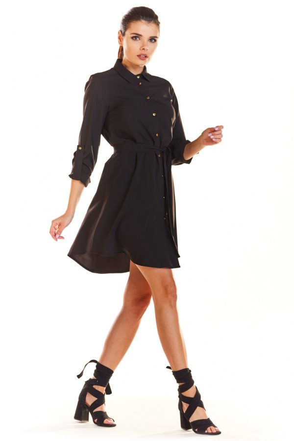 Black Daydress in Day Dresses of Spandex and Polyester