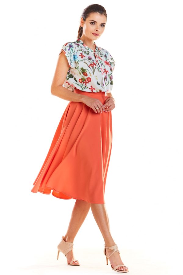 Red Skirt in Skirts of Spandex and Polyester