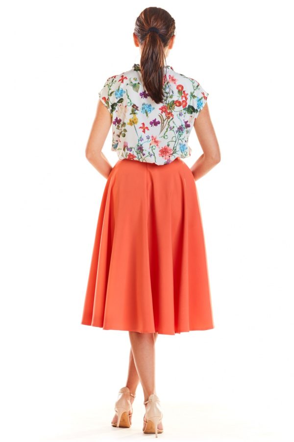Red Skirt in Skirts of Spandex and Polyester