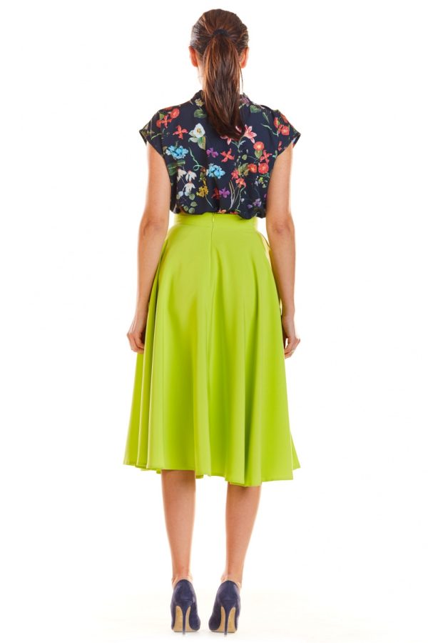 Green Skirt in Skirts with Spandex and Polyester