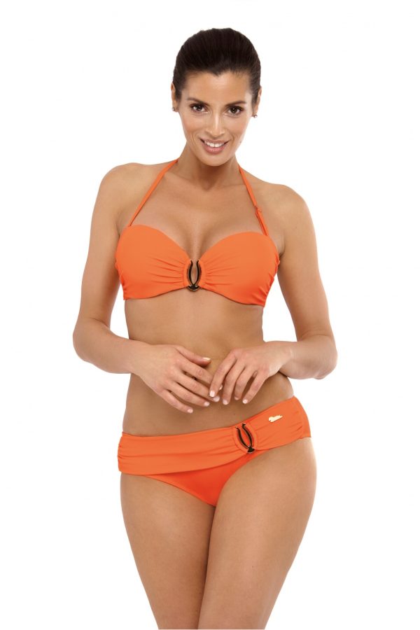 Orange Swimsuit Two Piece in Two-Piece Swimsuits, Tops, Swimsuit Bottoms with Spandex and Polyamide