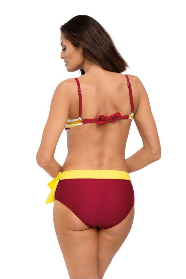 Red Swimsuit Two Piece in Two-Piece Swimsuits, Tops, Swimsuit Bottoms with Spandex and Polyamide