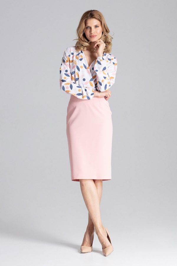 Pink Classic Skirt in Skirts with Polyester and Viscose