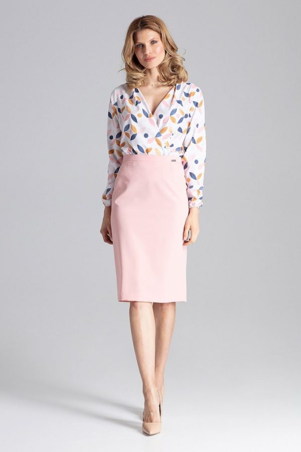 Pink Classic Skirt in Skirts with Polyester and Viscose