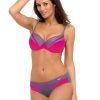 Pink Swimsuit Two Piece in Two-Piece Swimsuits, Tops, Swimsuit Bottoms with Spandex and Polyamide
