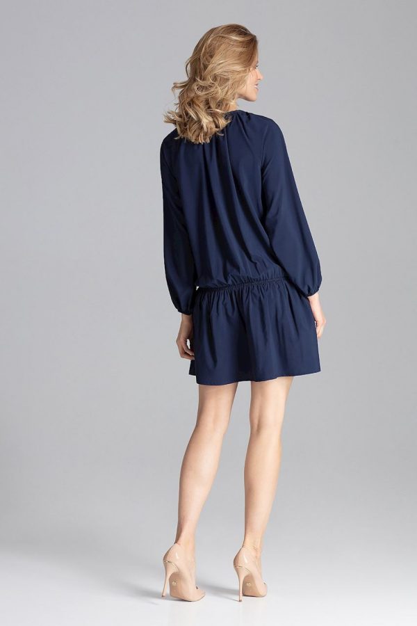 navy blue Daydress model 129761 Figl