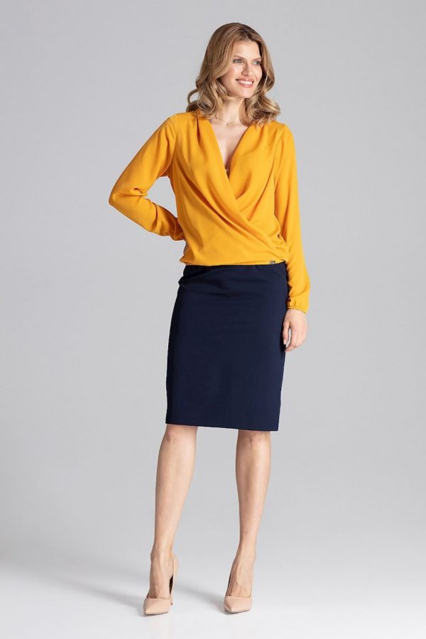 yellow Blouse model 129767 Figl