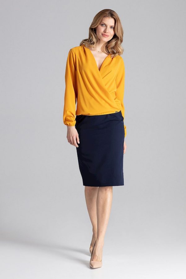 yellow Blouse model 129767 Figl
