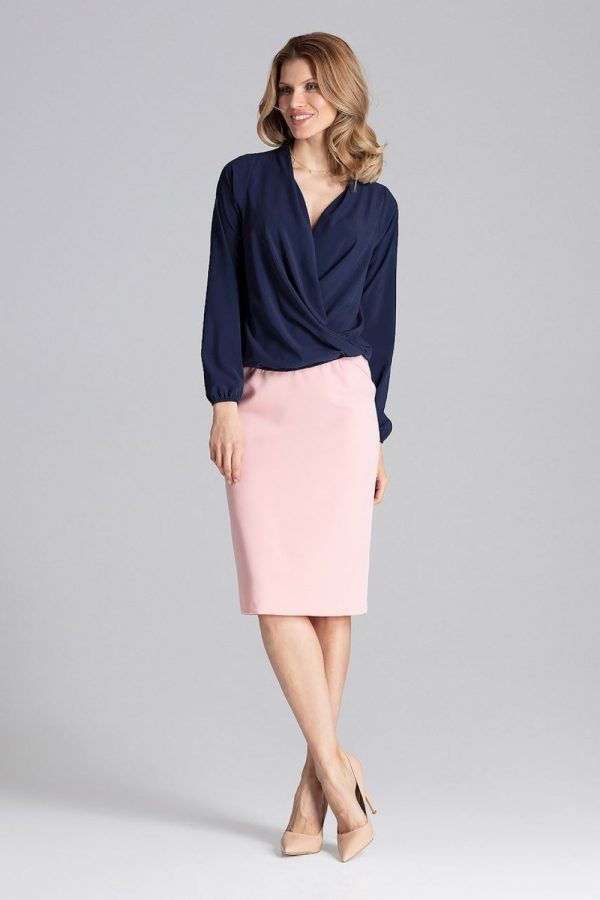 navy blue Blouse model 129771 Figl