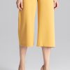Yellow Women Trousers in Pants, Trousers, Shorts with Polyester and Viscose
