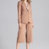 Brown Jacket in Jackets, Vests For Women with Polyester and Viscose