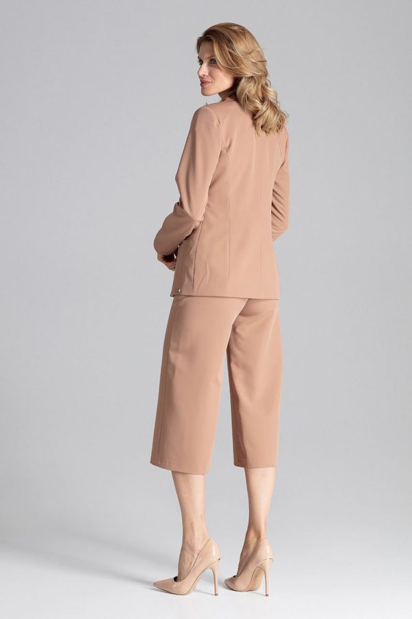 Brown Jacket in Jackets, Vests For Women with Polyester and Viscose