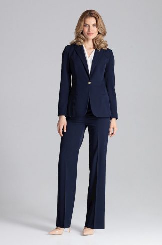 838444 navy blue Jacket model 129808 Figl