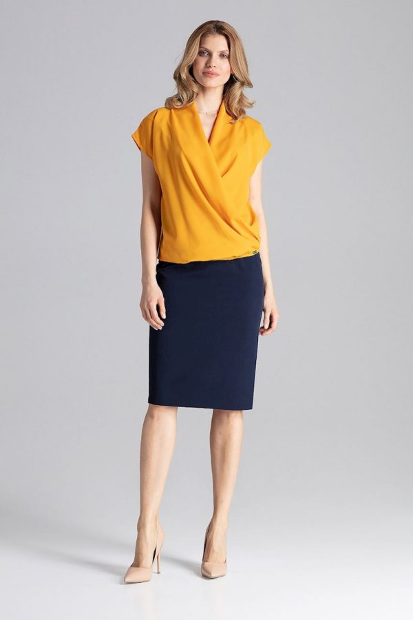 yellow Blouse model 129813 Figl