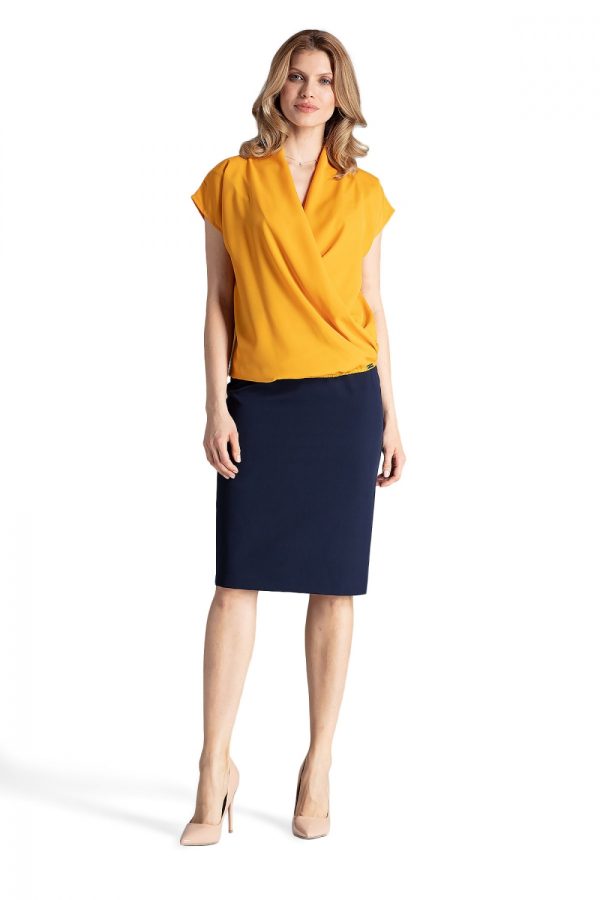 yellow Blouse model 129813 Figl