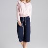 Pink Long Sleeve Shirt in Shirts For Women with Spandex and Polyester