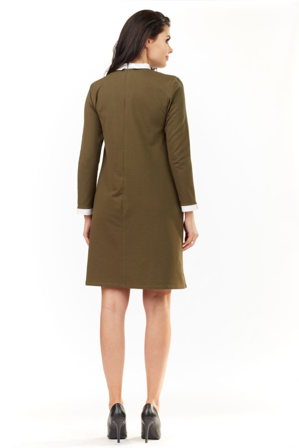 Green Daydress in Day Dresses with Cotton, Spandex and Polyester