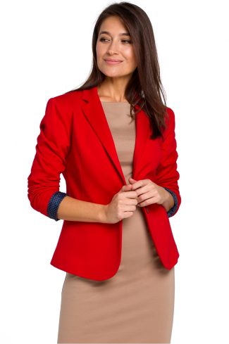 Red Jacket in Jackets, Vests For Women with Cotton and Polyester