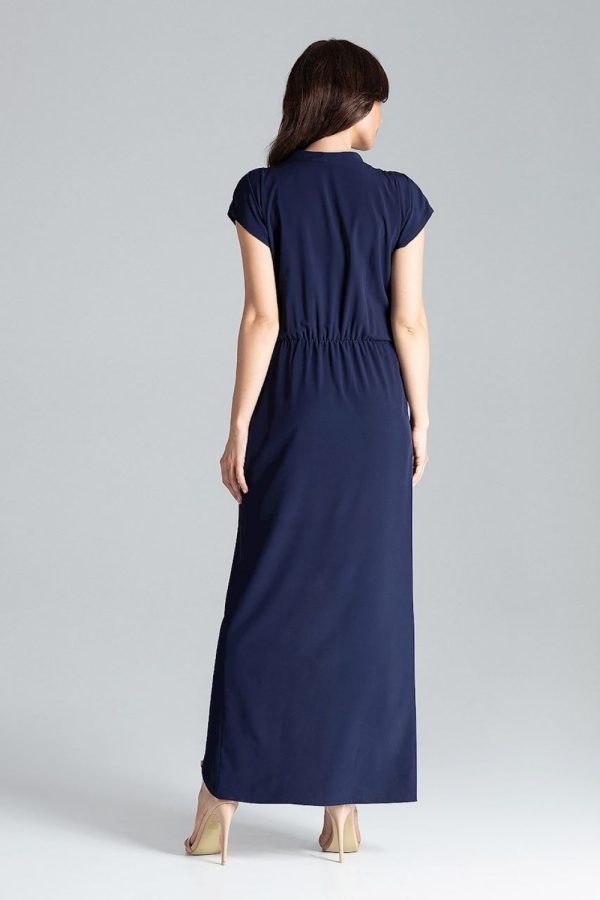 Navy Blue Cocktail Dress in Formal Dresses, Cocktail Dresses with Spandex and Polyester