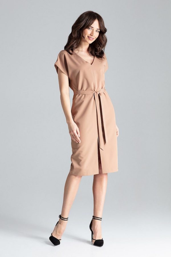 Brown Daydress in Day Dresses with Polyester and Viscose