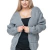 843739 Grey Cardigan in Cardigans For Women, Ponchos with Acrylic