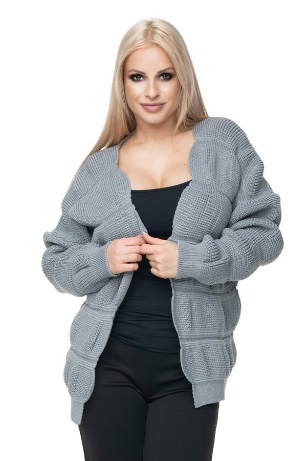 Grey Cardigan in Cardigans For Women, Ponchos with Acrylic