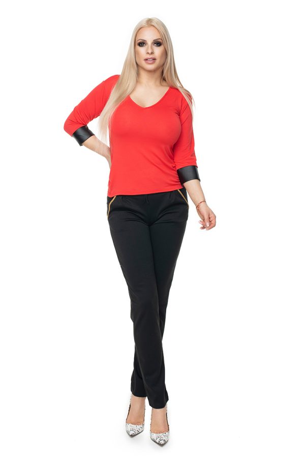 red Blouse model 131591 PeeKaBoo