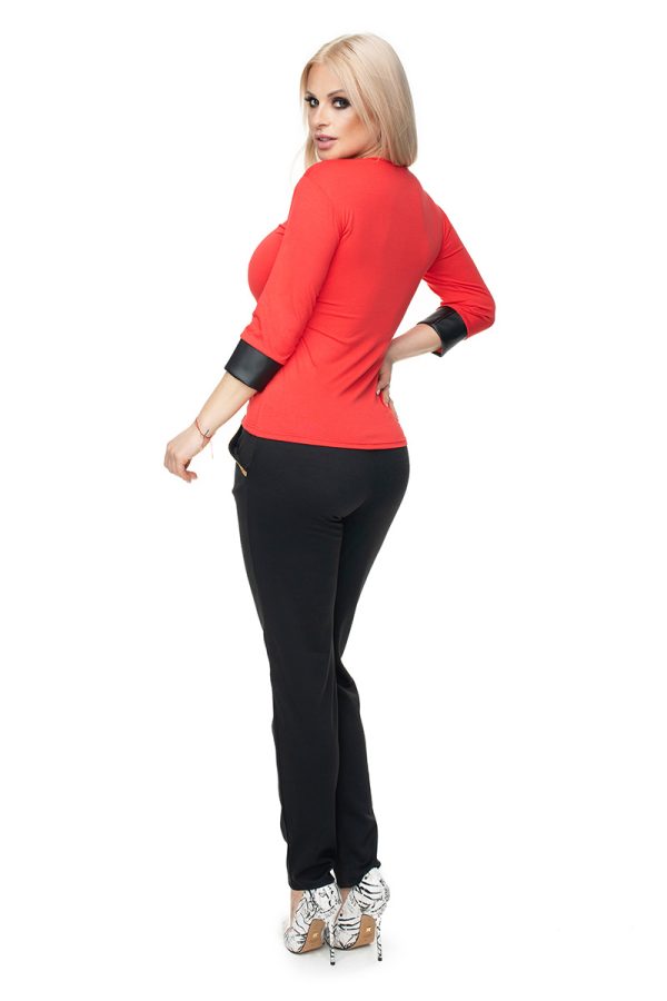 red Blouse model 131591 PeeKaBoo