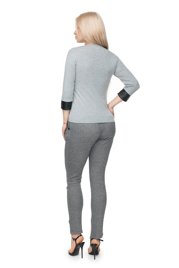 grey Blouse model 131592 PeeKaBoo