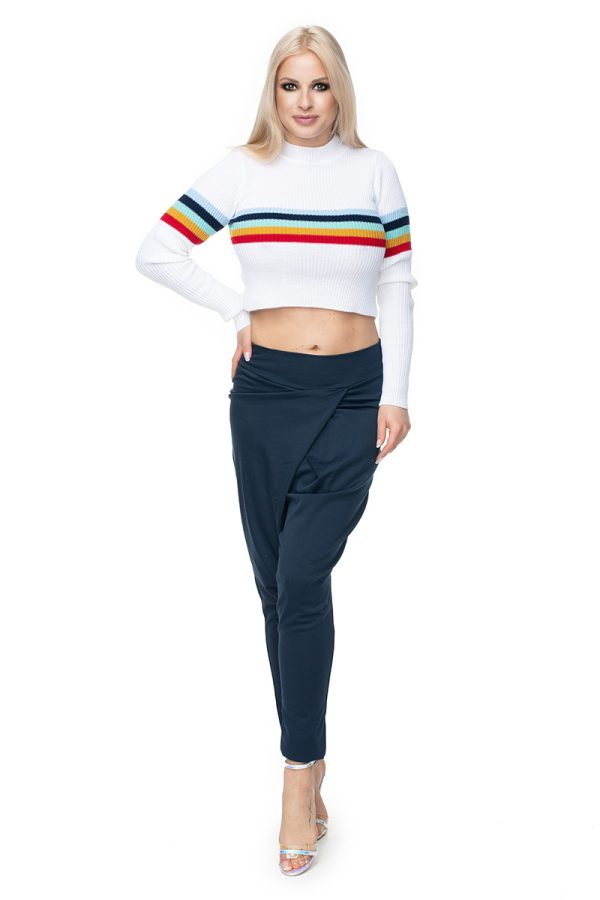 white Short jumper model 131598 PeeKaBoo