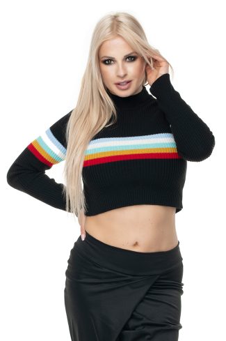 black Short jumper model 131599 PeeKaBoo