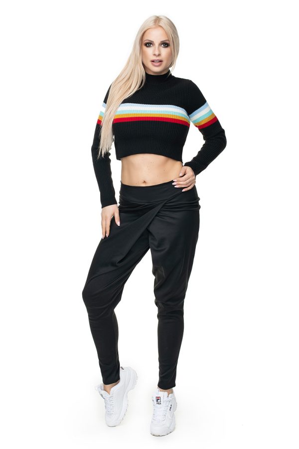 black Short jumper model 131599 PeeKaBoo