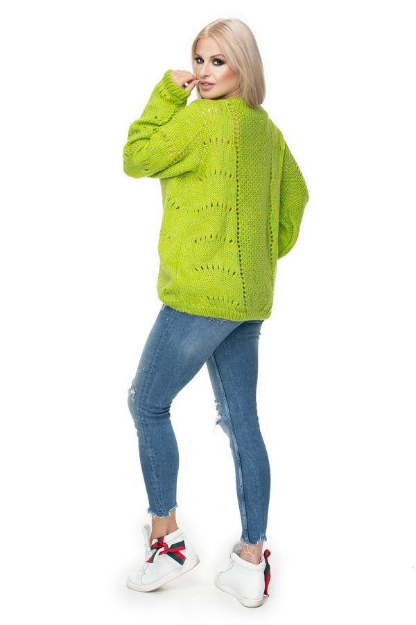 Green Jumper in Sweaters, Pullovers, Jumpers, Turtlenecks, Boleros, Shrugs with Acrylic, Polyamide, Polyester and Wool