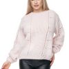 843775 Pink Jumper in Sweaters, Pullovers, Jumpers, Turtlenecks, Boleros, Shrugs with Acrylic, Polyamide, Polyester and Wool