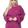 843781 Violet Jumper in Sweaters, Pullovers, Jumpers, Turtlenecks, Boleros, Shrugs with Acrylic, Polyamide, Polyester and Wool