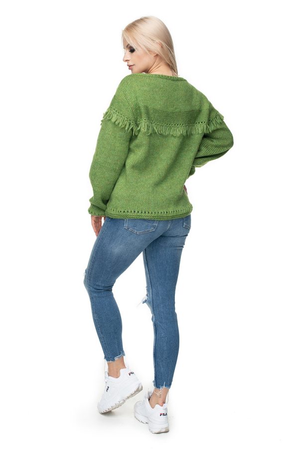 Green Jumper in Sweaters, Pullovers, Jumpers, Turtlenecks, Boleros, Shrugs with Acrylic, Polyamide, Polyester and Wool