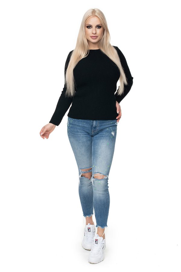 Black Jumper in Sweaters, Pullovers, Jumpers, Turtlenecks, Boleros, Shrugs with Acrylic