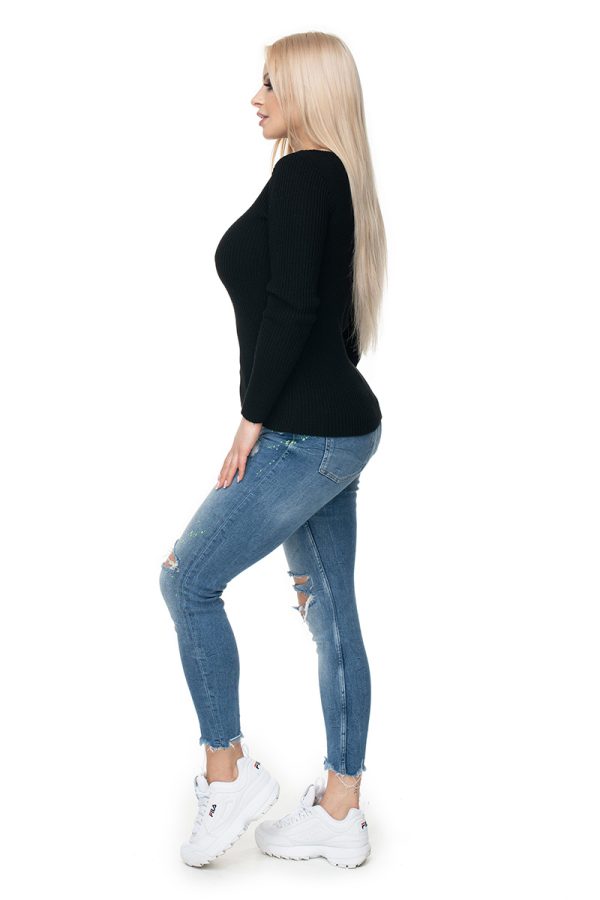 Black Jumper in Sweaters, Pullovers, Jumpers, Turtlenecks, Boleros, Shrugs with Acrylic