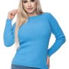 843796 Blue Jumper in Sweaters, Pullovers, Jumpers, Turtlenecks, Boleros, Shrugs with Acrylic