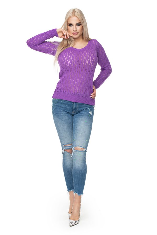 Violet Jumper in Sweaters, Pullovers, Jumpers, Turtlenecks, Boleros, Shrugs with Acrylic