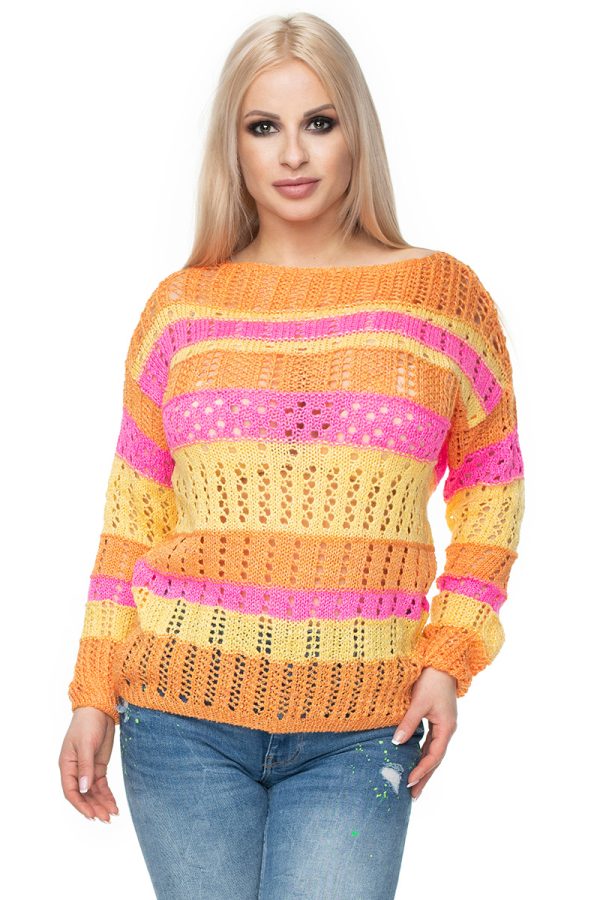 Multicolor Jumper in Sweaters, Pullovers, Jumpers, Turtlenecks, Boleros, Shrugs with Acrylic, Polyamide and Viscose